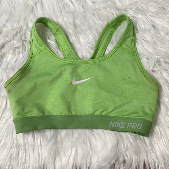 Nike Other - Nike Pro lime green sports bra